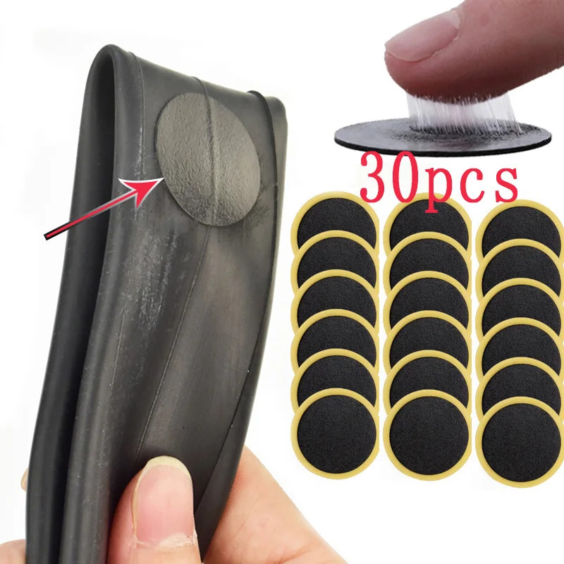 Mountain Biking Youtube - 1/10/20/30pcs Bicycle Tire Repair Patch, Rubber