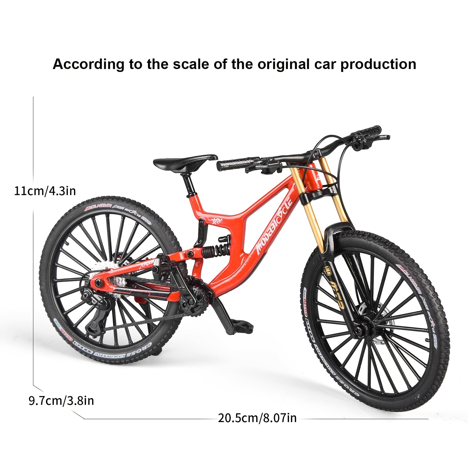 Mountain Biking Usa - 1:8 Scale Mini Alloy Finger Mountain