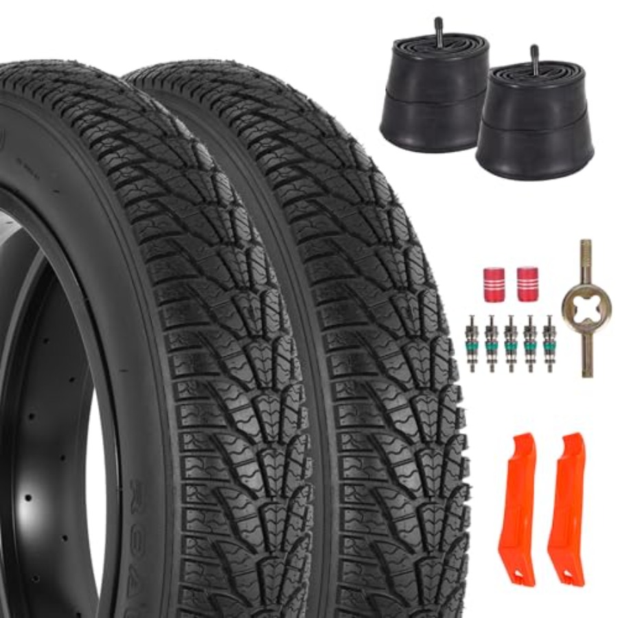 Mountain Biking Youtube - 2-Pack 26x4.0 Fat Bike Tire, 26