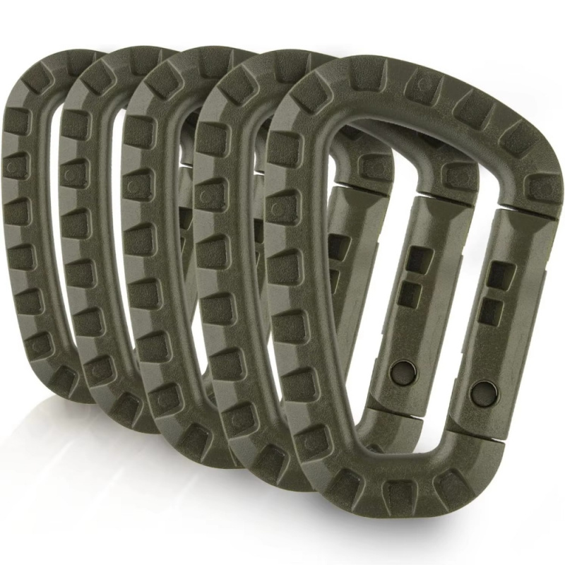 Chain Quick Link - 2/5/16Pcs Tactical Carabiner Set Plastic Steel