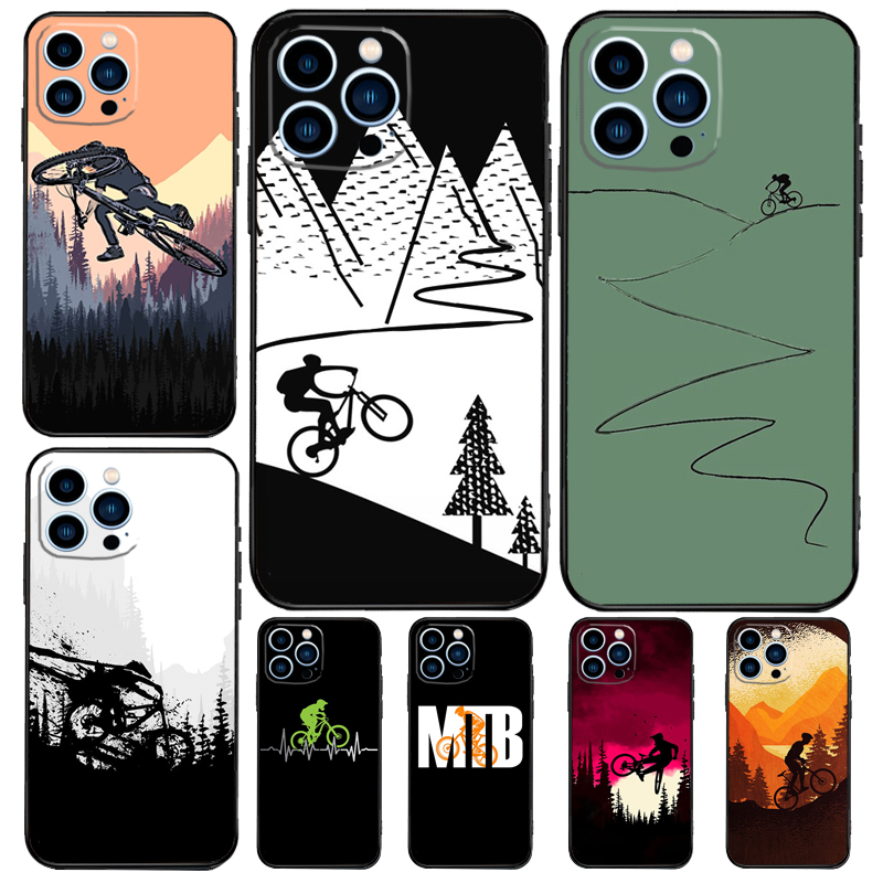 Mountain Biking Cartoon - MTB Mountain Bike Cycling Bicycle For