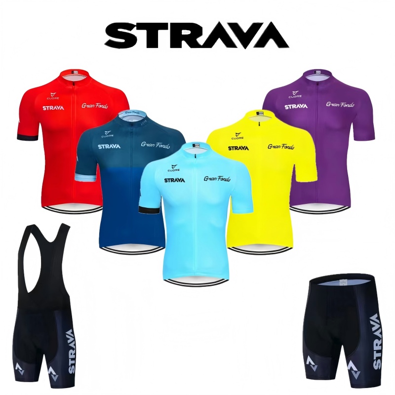Mountain Biking Pants For Men - STRAVA Cycling Sets Cycling Clothes For