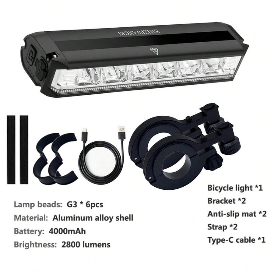4000mAh Super Bright LED Bicyc - đánh giá và giá Mountain Biking Usa