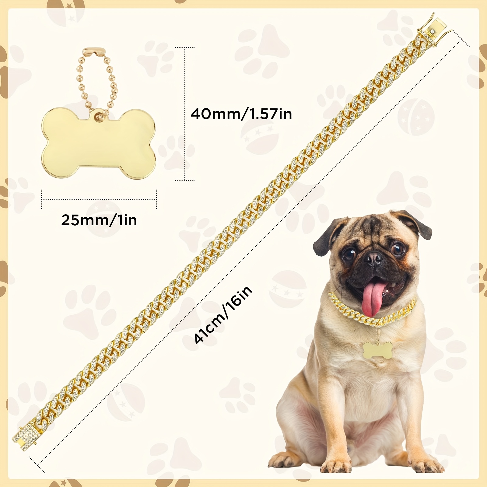 16-inch custom dog chain colla - đánh giá và giá Chain Quick Link