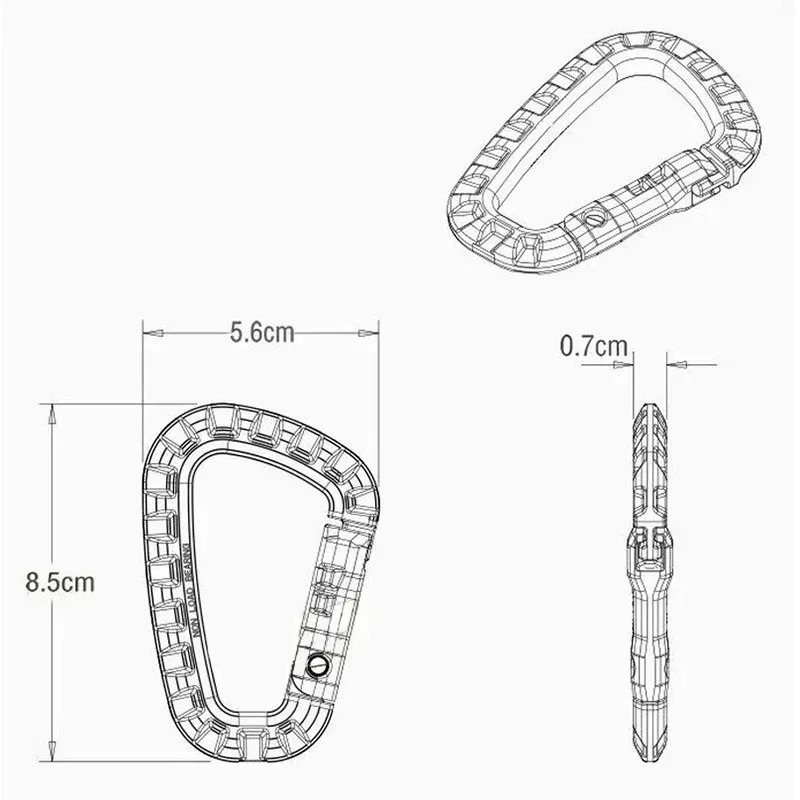 2/5/16Pcs Tactical Carabiner S - đánh giá và giá Chain Quick Link