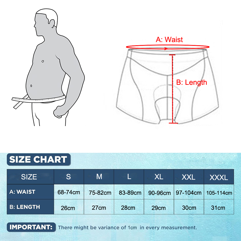 1Pcs Cycling Underwear for Men - đánh giá và giá Mountain Biking Underwear